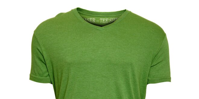 Pánské světle zelené melírované tričko Chaser