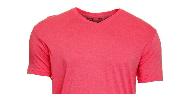 Pánské růžové melírované tričko Chaser