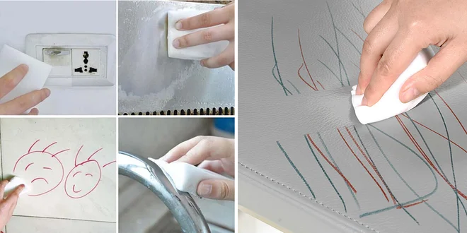 10x Praktická melaminová Nano čistící houba