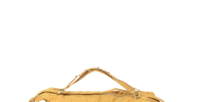 Dámská žlutá kabelka se dvěma zipy Marina Galanti