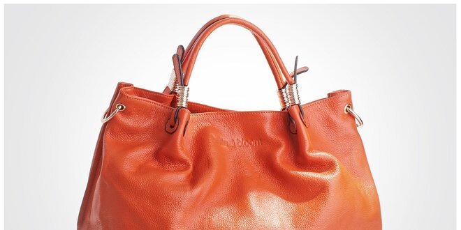 Dámská oranžová kabelka Belle & Bloom se zlatými detaily