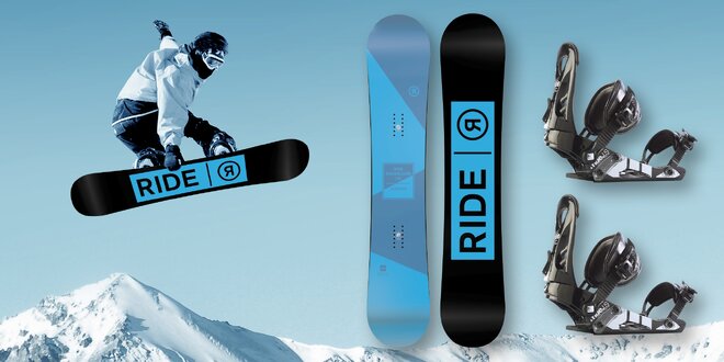 Freestylový snowboard RIDE včetně vázání