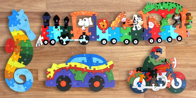 Dětské dřevěné puzzle