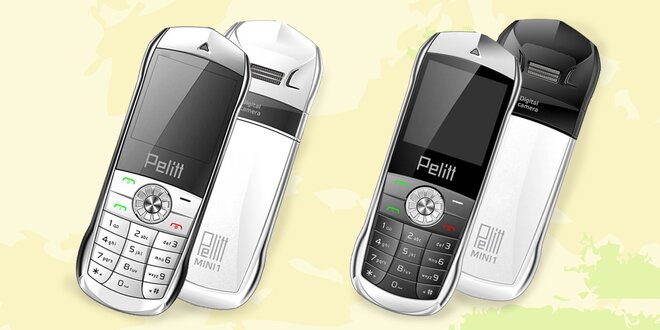Pelitt Mini1 - dual SIM telefon v kovovém kabátku