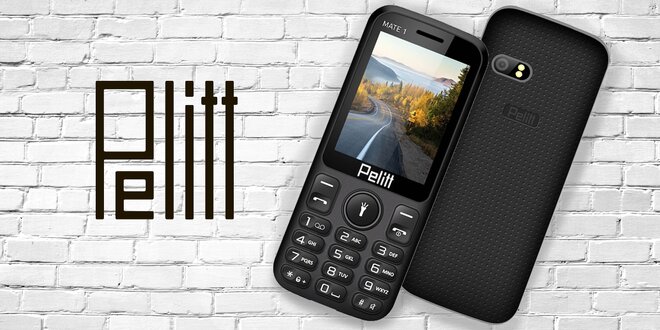 Jednoduchý tlačítkový dualSIM telefon Pelitt Mate1