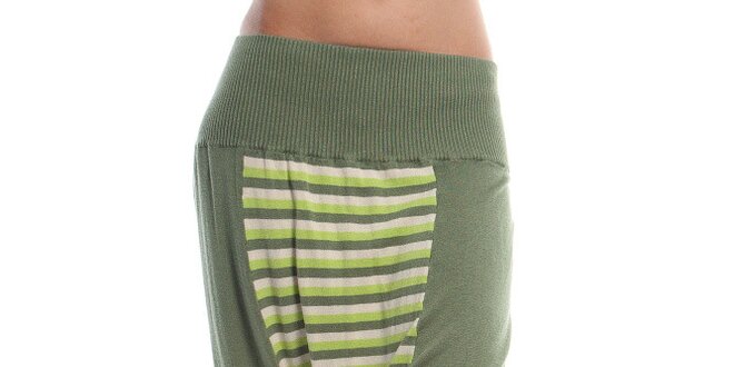 Dámské zelené kalhoty Cristian Lay