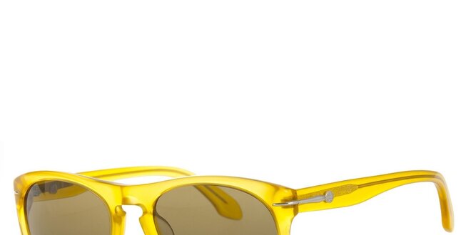 Pánské jantarové sluneční brýle Calvin Klein s tmavými skly