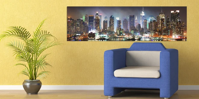 Panoramatické obrazy na plátně 158 x 46 cm