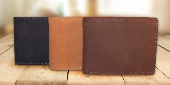 Elegantní pánské kožené peněženky