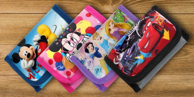 Dětské peněženky s potiskem Disneyho hrdinů