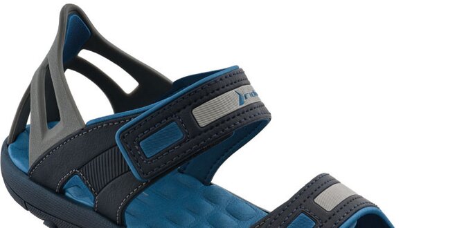 Pánské černo-modré sandále Rider