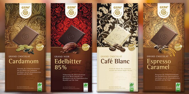 Fair Trade bio čokolády pro fajnšmekry