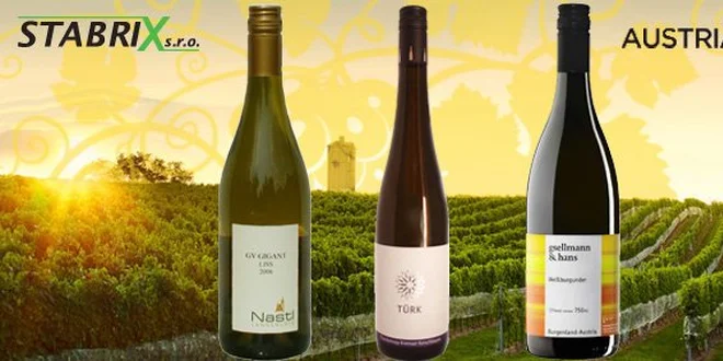 599 Kč za 3 láhve kvalitního rakouského vína!
