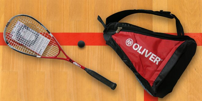 Squashový set OLIVER: raketa, batoh a míček