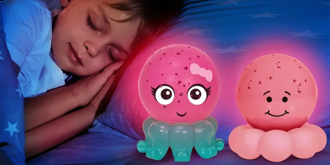 Svítící chobotnička do dětských pokojíčků