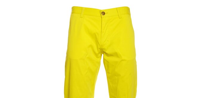 Pánské kanárkově žluté chino kalhoty Pietro Filipi