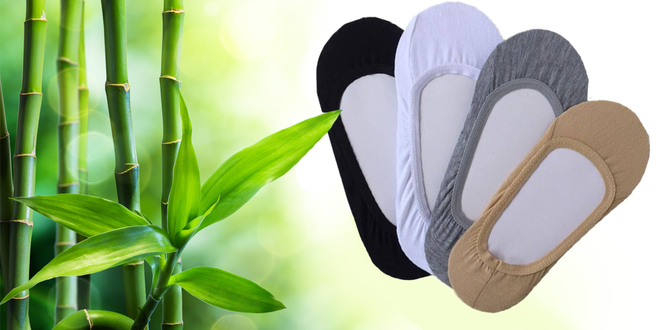 8 párů bambusových ponožek do balerínek