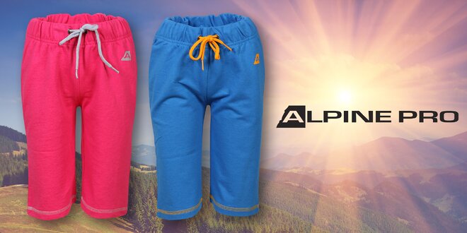 Dětské teplákové 3/4 kalhoty od Alpine Pro