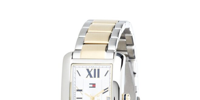 Pánské zlato-stříbrné hodinky Tommy Hilfiger