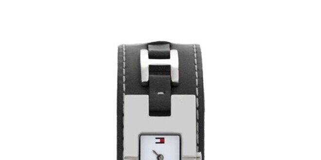 Dámské náramkové hodinky s černá´ým ocelovým páskem Tommy Hilfiger