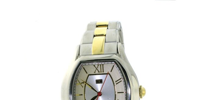 Dámské béžovo-zlaté náramkové hodinky Tommy Hilfiger