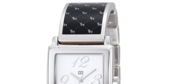 Dámské černo-stříbrné náramkové hodinky Tommy Hilfiger