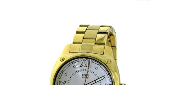 Dámské zlacené náramkové hodinky Tommy Hilfiger