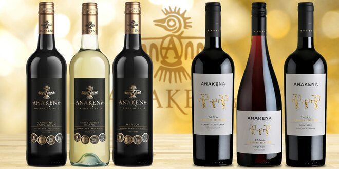 Šest lahví lahodných vín z Chile