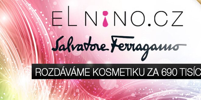 Kosmetika se slevou 99,8 % v prodejně Elnino.cz!
