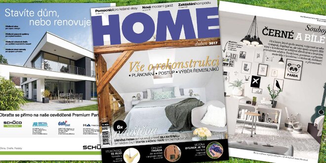 Roční předplatné časopisu Home pro váš byt, dům i zahradu
