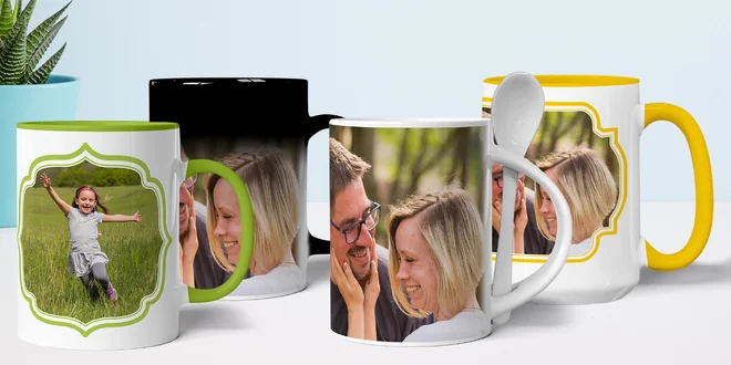 Keramické hrnky s vlastní fotografií: 6 druhů