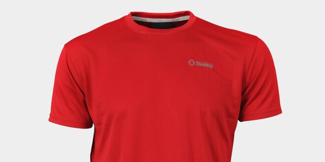 Pánské červené funkční tričko Sweep