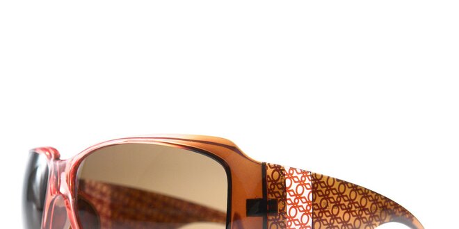 Dámské hnědo-oranžové sluneční brýle Benetton