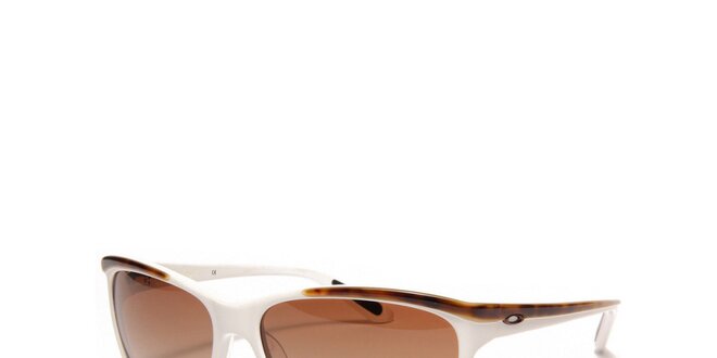 Dámské hnědo-bílé sluneční brýle Oakley