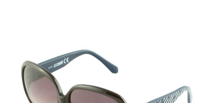 Dámské hnědo-modré sluneční brýle Just Cavalli