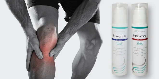 Hřejivý nebo chladivý gel Flexmal na svaly