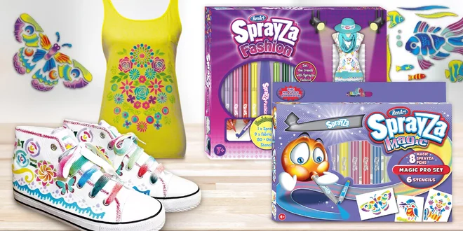 Foukací fixy Sprayza pro kreativní chvilky