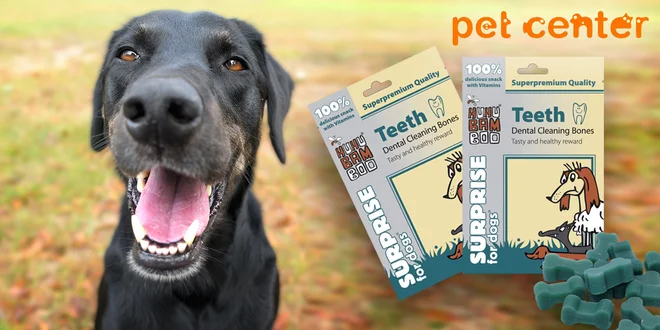 2 balení dentálních kostiček Huhubamboo pro psy