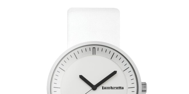 Bílé hodinky s bílým ciferníkem Lambretta