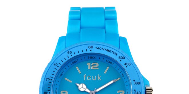 Dámské zářivě modré sportovní hodinky French Connection