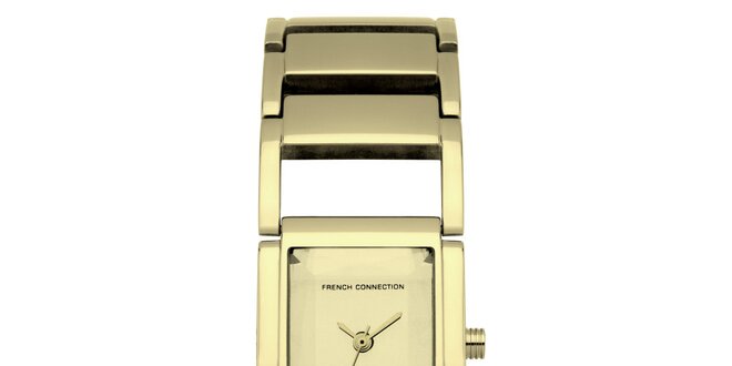Dámské zlaté ocelové hodinky French Connection