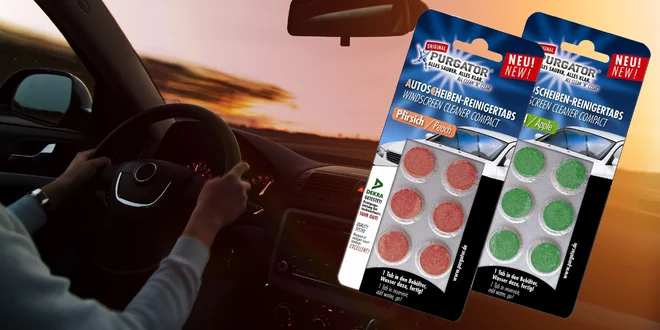 Tablety do ostřikovače s ovocnou vůní