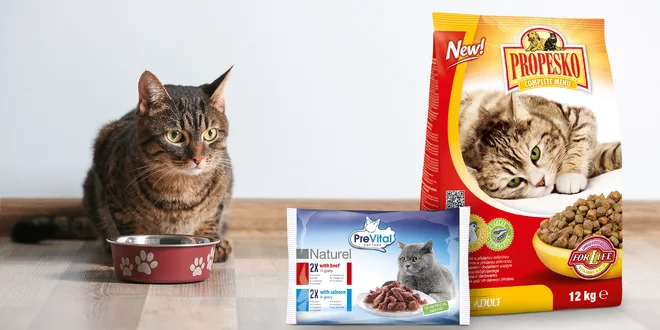 Kočičí granule Propesko s kuřecím masem - 12 kg