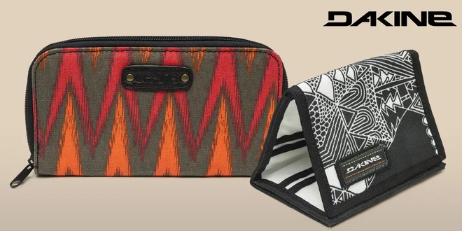 Peněženky Dakine na bankovky, mince i karty
