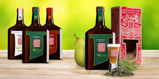 Energetické čajové speciály Samurai Shot