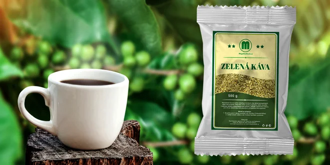 Zelená pro vaši energii: mletá nepražená káva