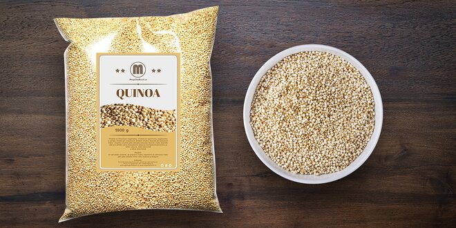 Bezlepková a výživná bílá quinoa