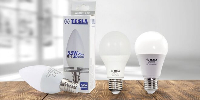 LED žárovky značky Tesla