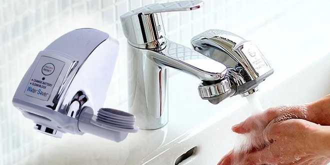 Bezdotykový spořič vody na kohoutek k umyvadlu