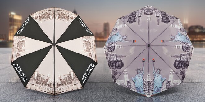 V suchu a s elegancí: deštníky s motivy měst